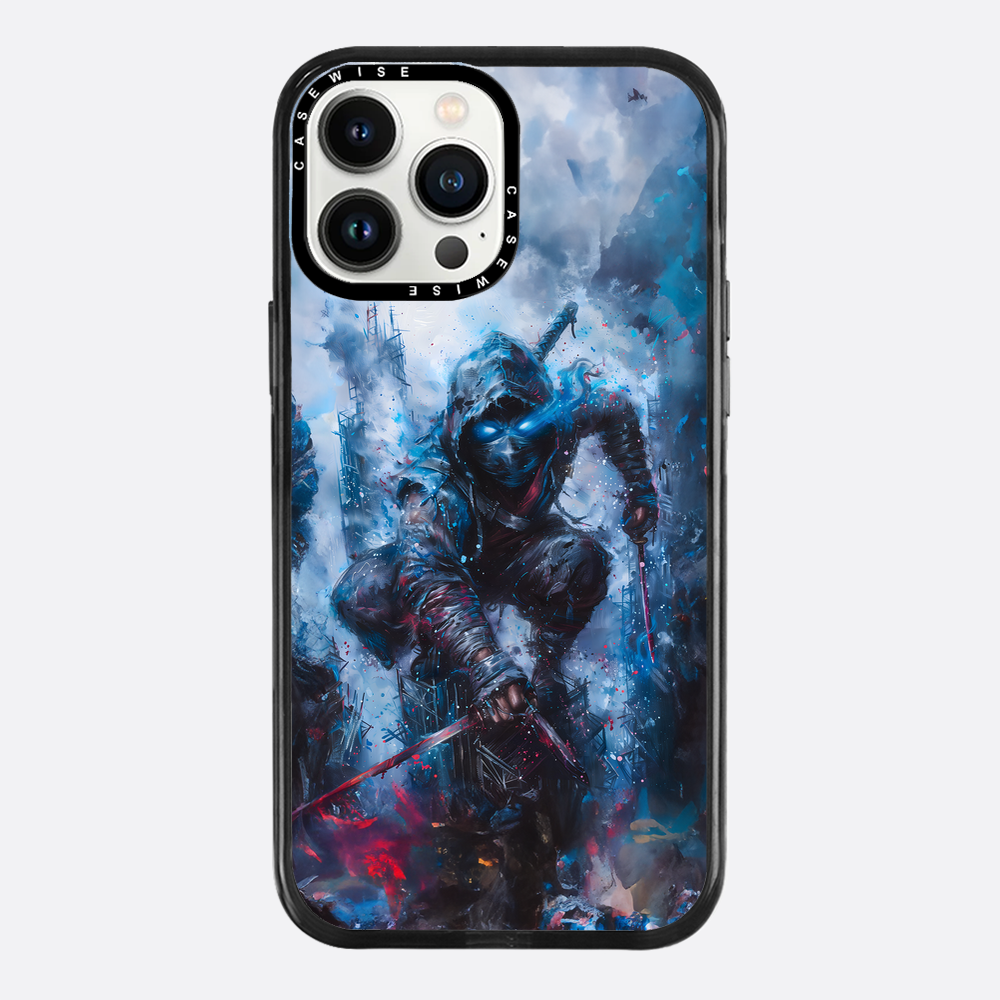 Ninja Samurai in Blue Fog - Etui