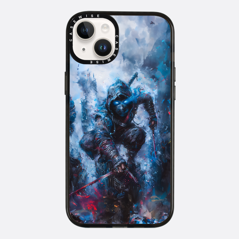 Ninja Samurai in Blue Fog - Etui