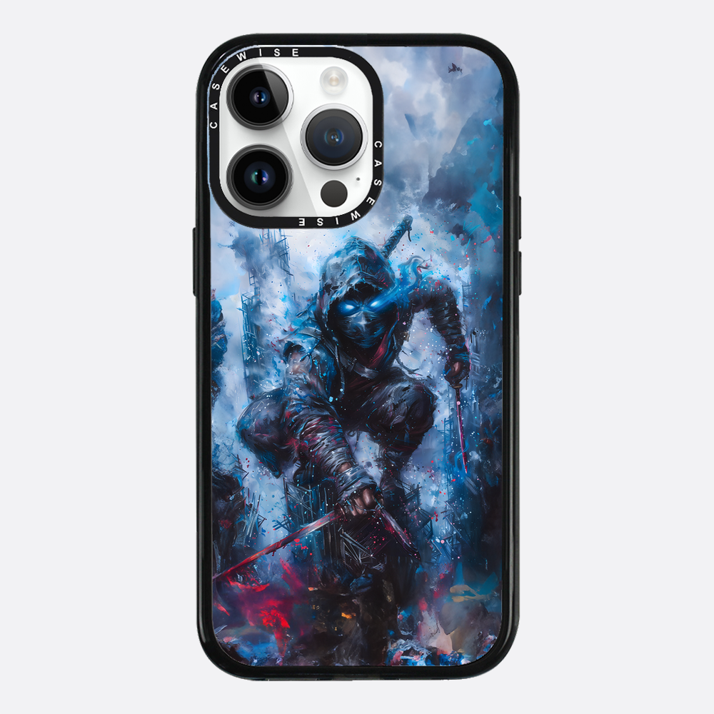 Ninja Samurai in Blue Fog - Etui