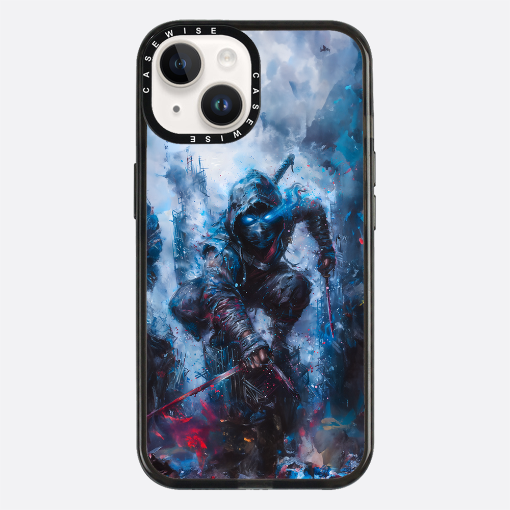 Ninja Samurai in Blue Fog - Etui