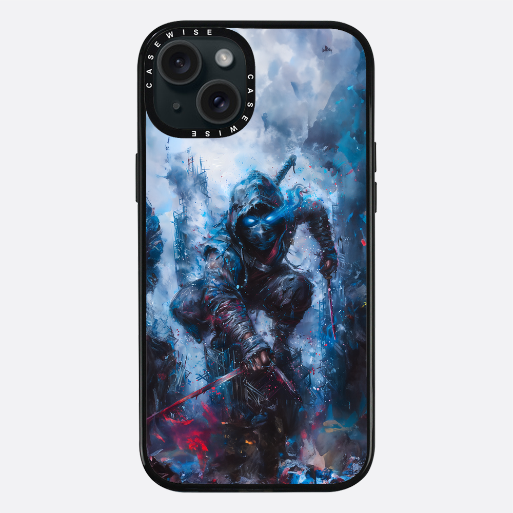 Ninja Samurai in Blue Fog - Etui