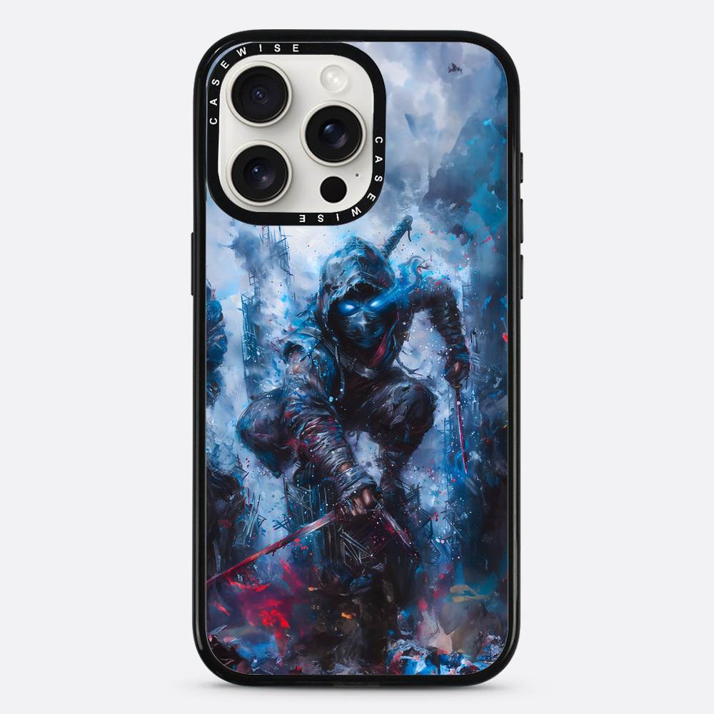 Ninja Samurai in Blue Fog - Etui