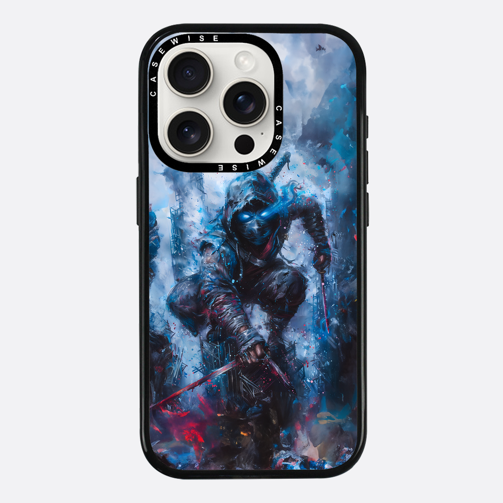 Ninja Samurai in Blue Fog - Etui