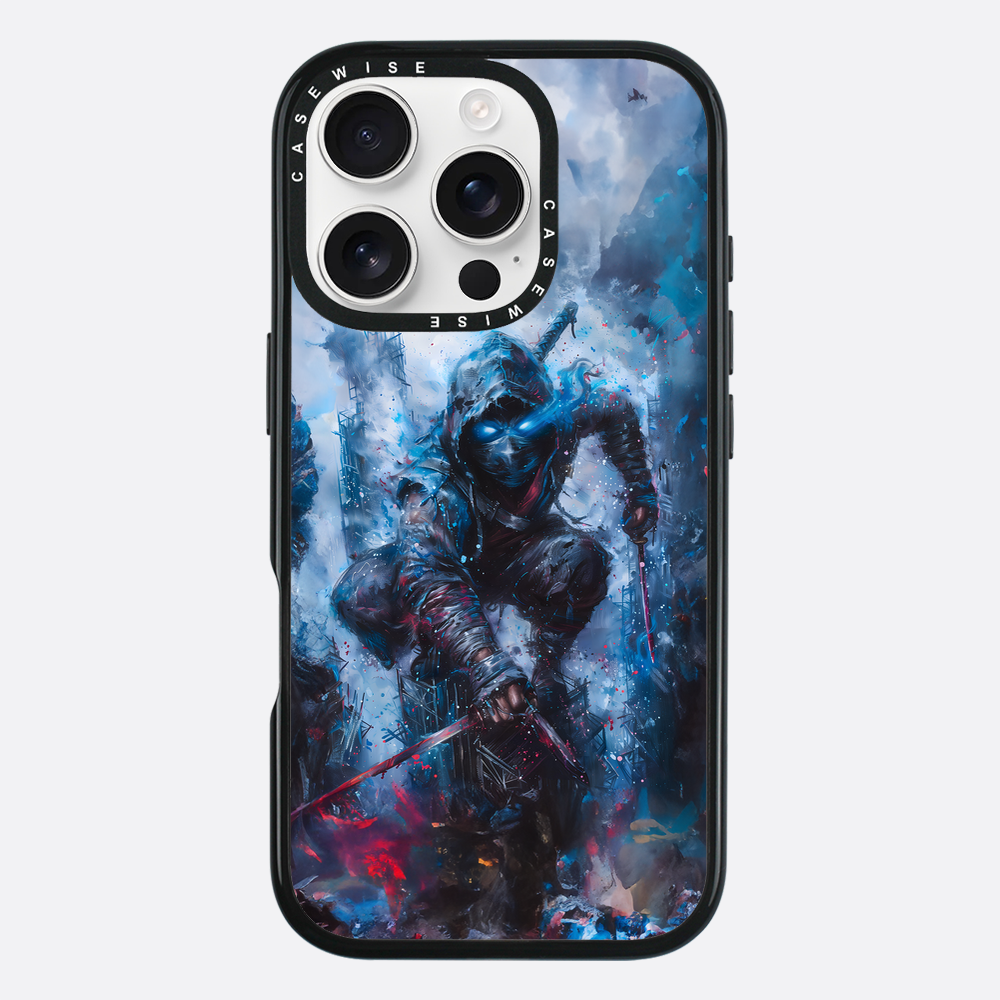 Ninja Samurai in Blue Fog - Etui