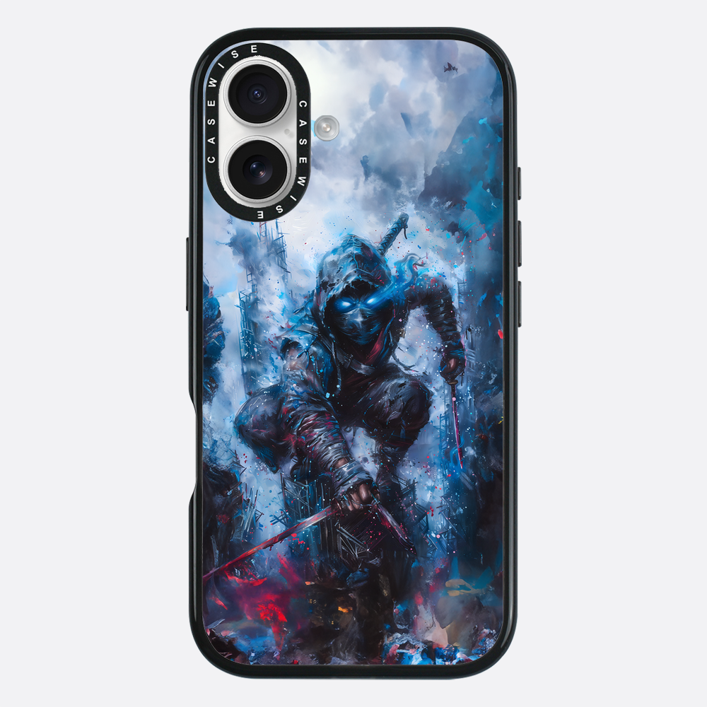 Ninja Samurai in Blue Fog - Etui