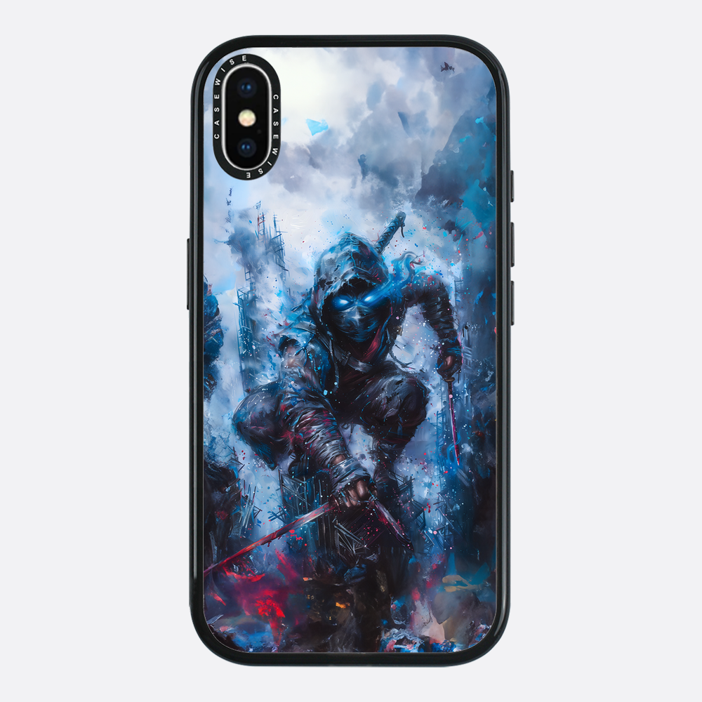 Ninja Samurai in Blue Fog - Etui