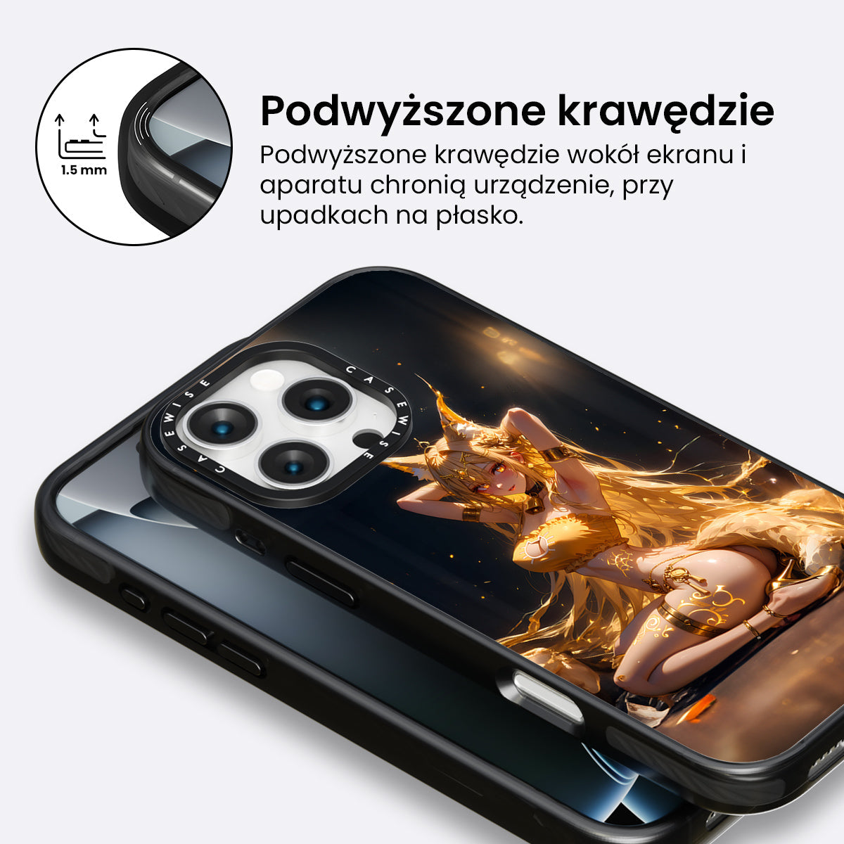 Sexy Fox Anime Girl on Floor - Etui