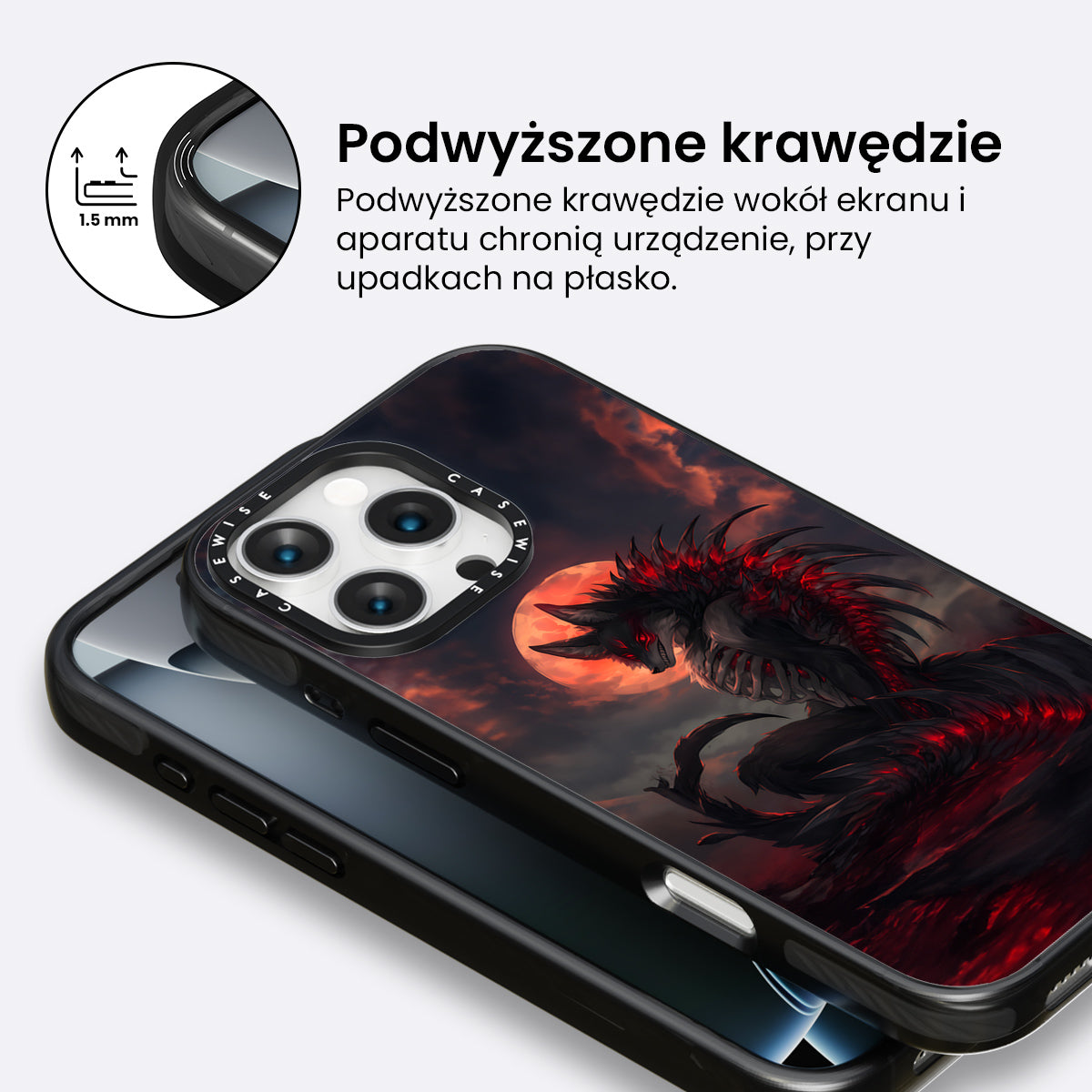 Red Bloodmoon Wolf - Etui