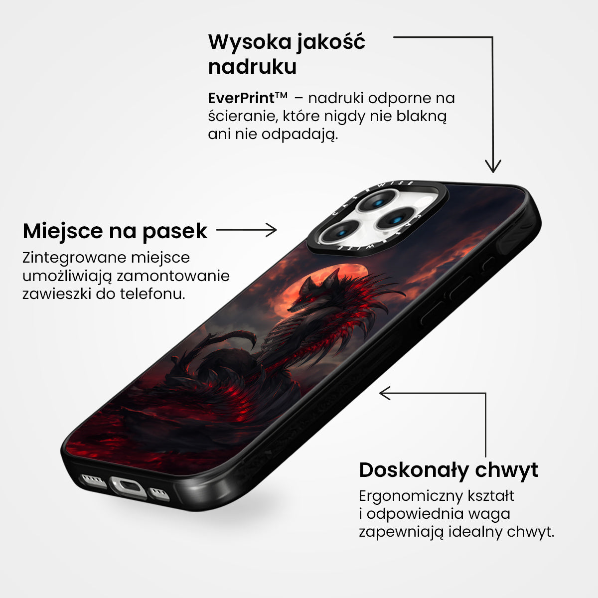 Red Bloodmoon Wolf - Etui