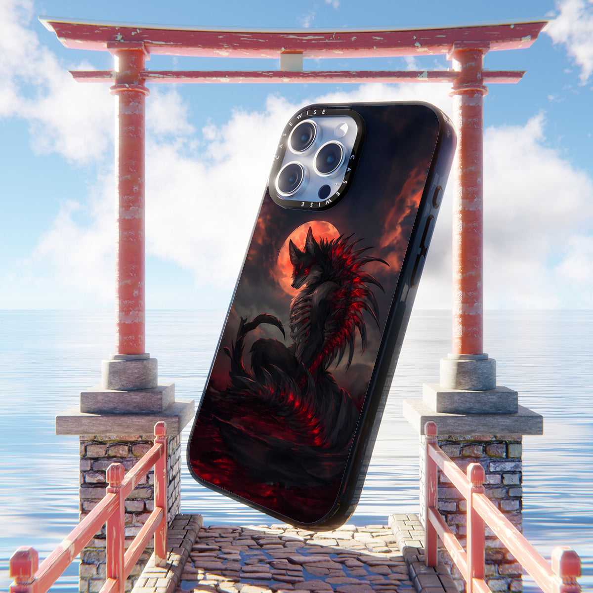 Red Bloodmoon Wolf - Etui