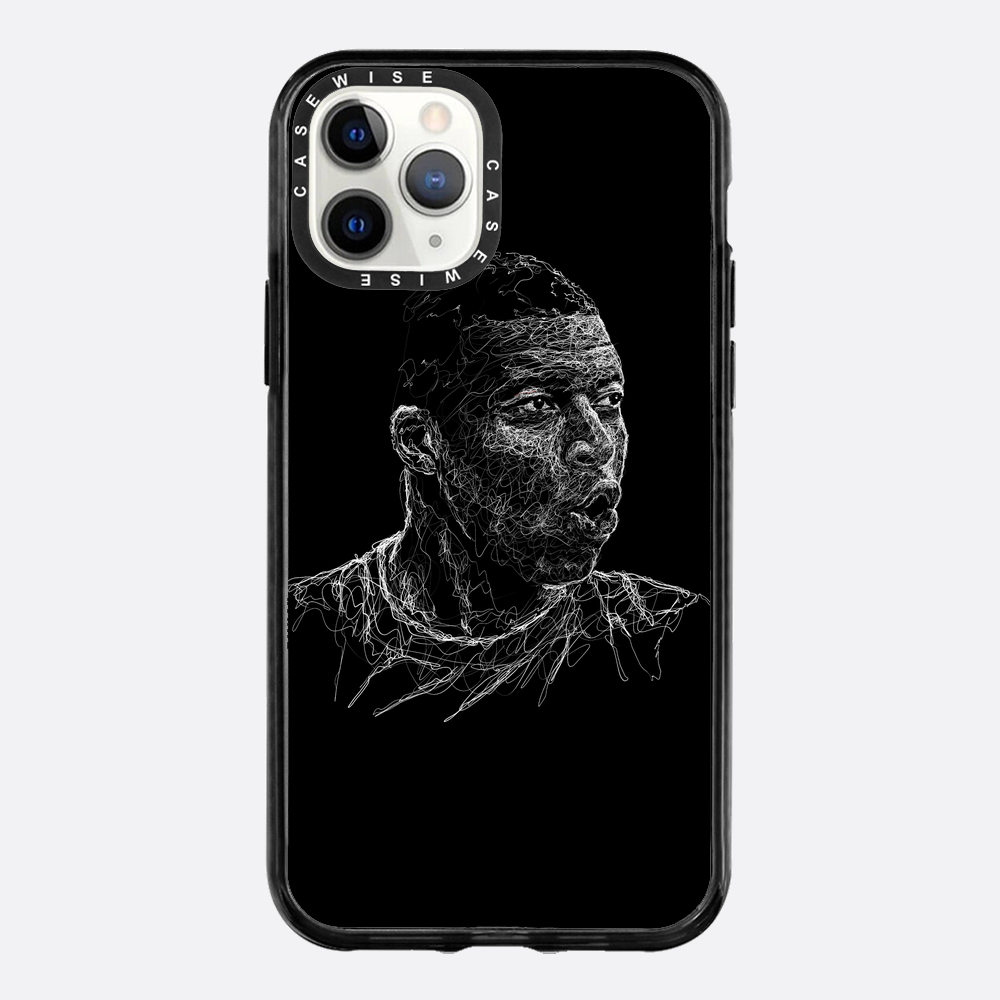 digital scribble art design inspired by kylian mbappe - Etui