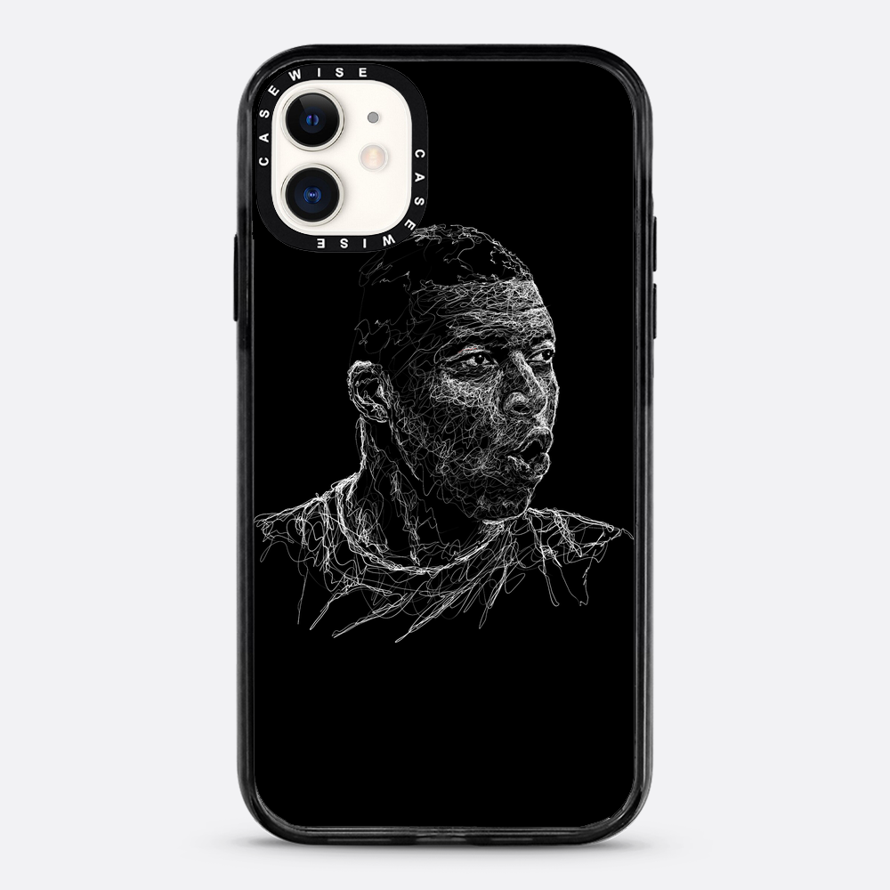 digital scribble art design inspired by kylian mbappe - Etui