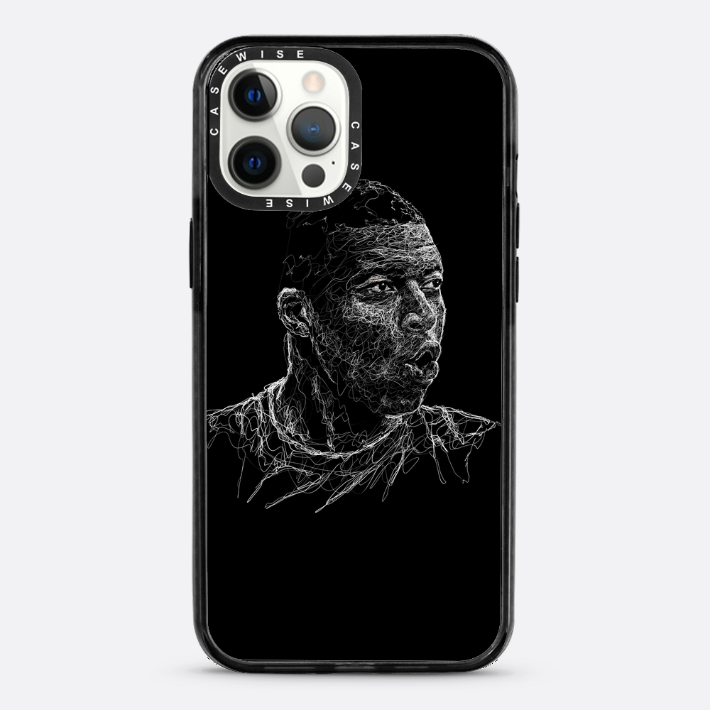 digital scribble art design inspired by kylian mbappe - Etui