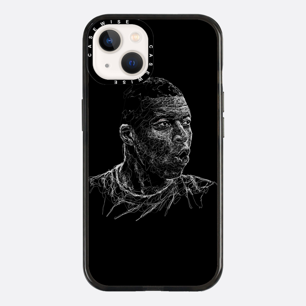digital scribble art design inspired by kylian mbappe - Etui