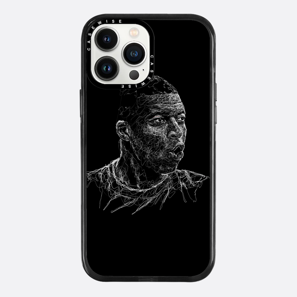 digital scribble art design inspired by kylian mbappe - Etui