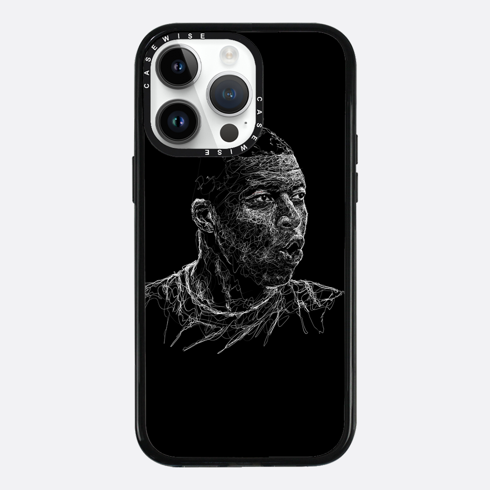 digital scribble art design inspired by kylian mbappe - Etui