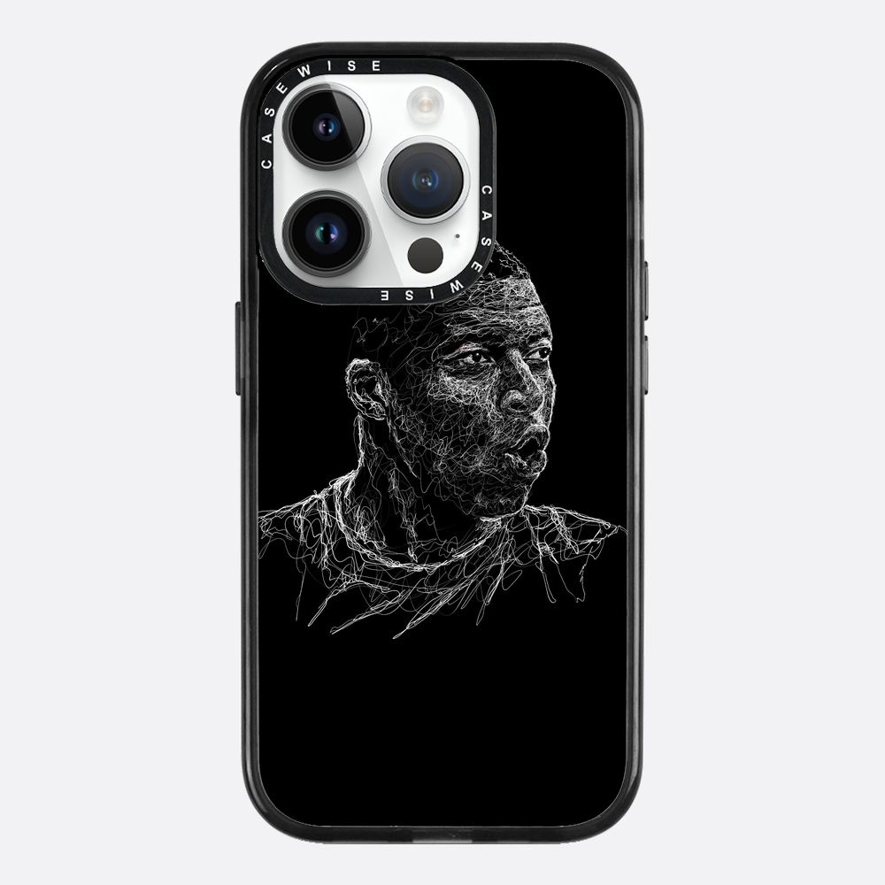 digital scribble art design inspired by kylian mbappe - Etui
