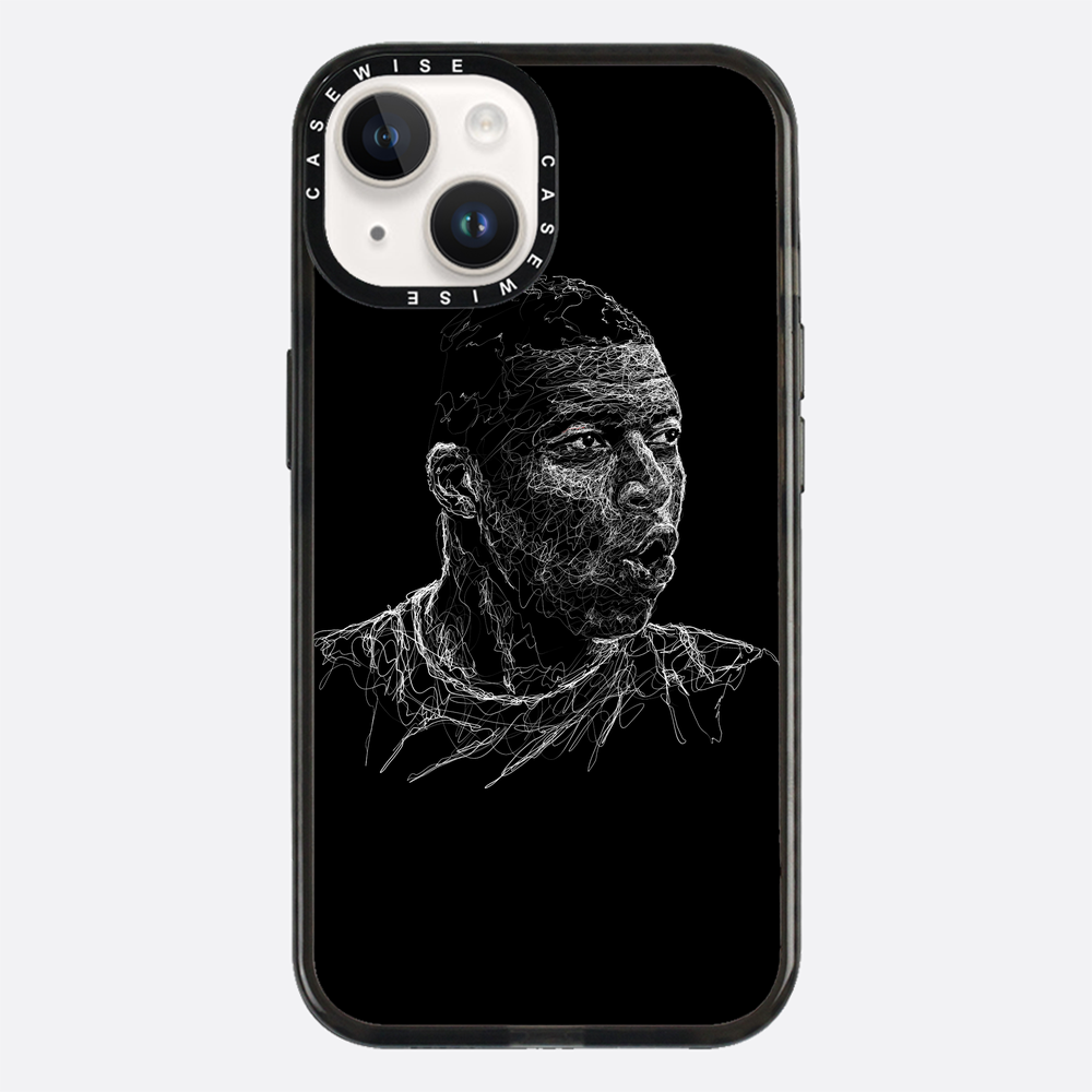 digital scribble art design inspired by kylian mbappe - Etui