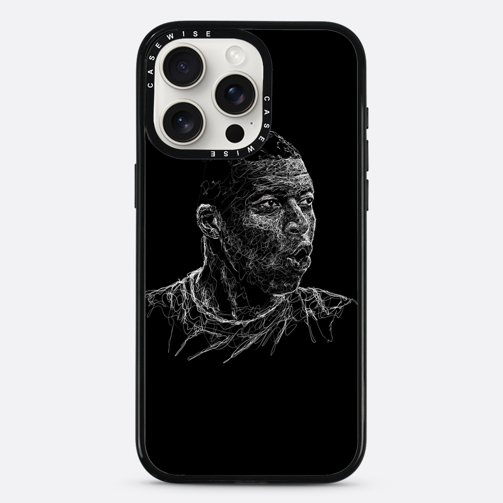 digital scribble art design inspired by kylian mbappe - Etui