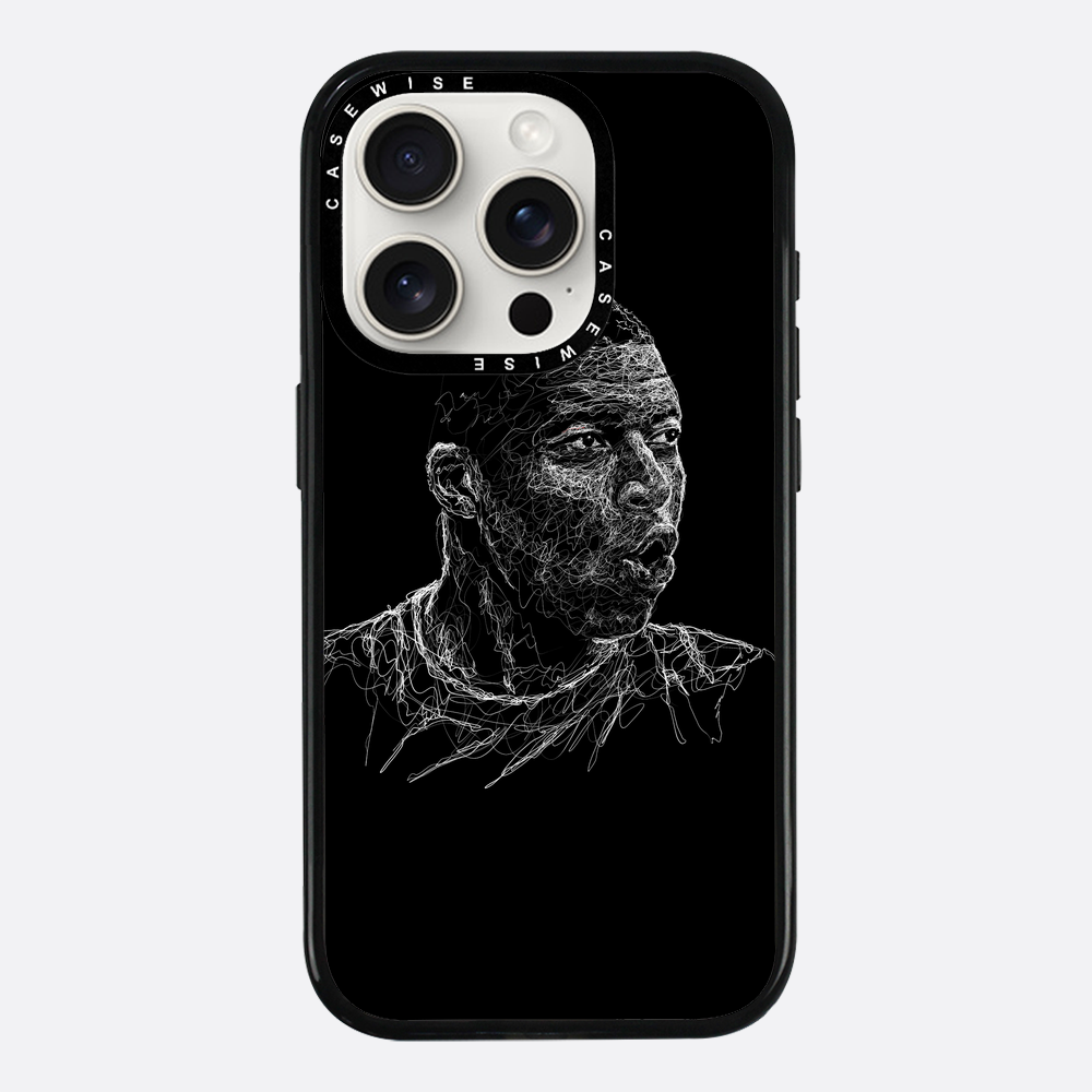 digital scribble art design inspired by kylian mbappe - Etui