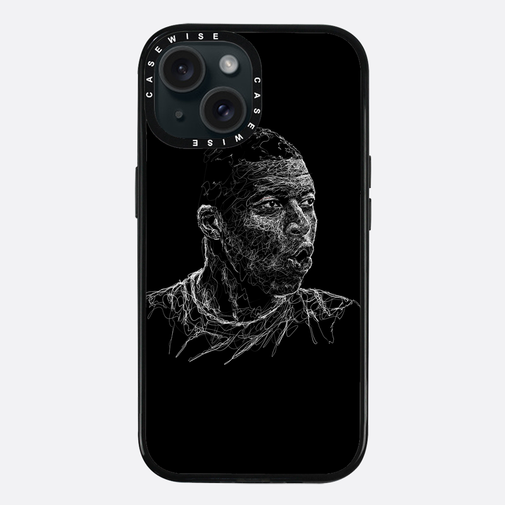 digital scribble art design inspired by kylian mbappe - Etui