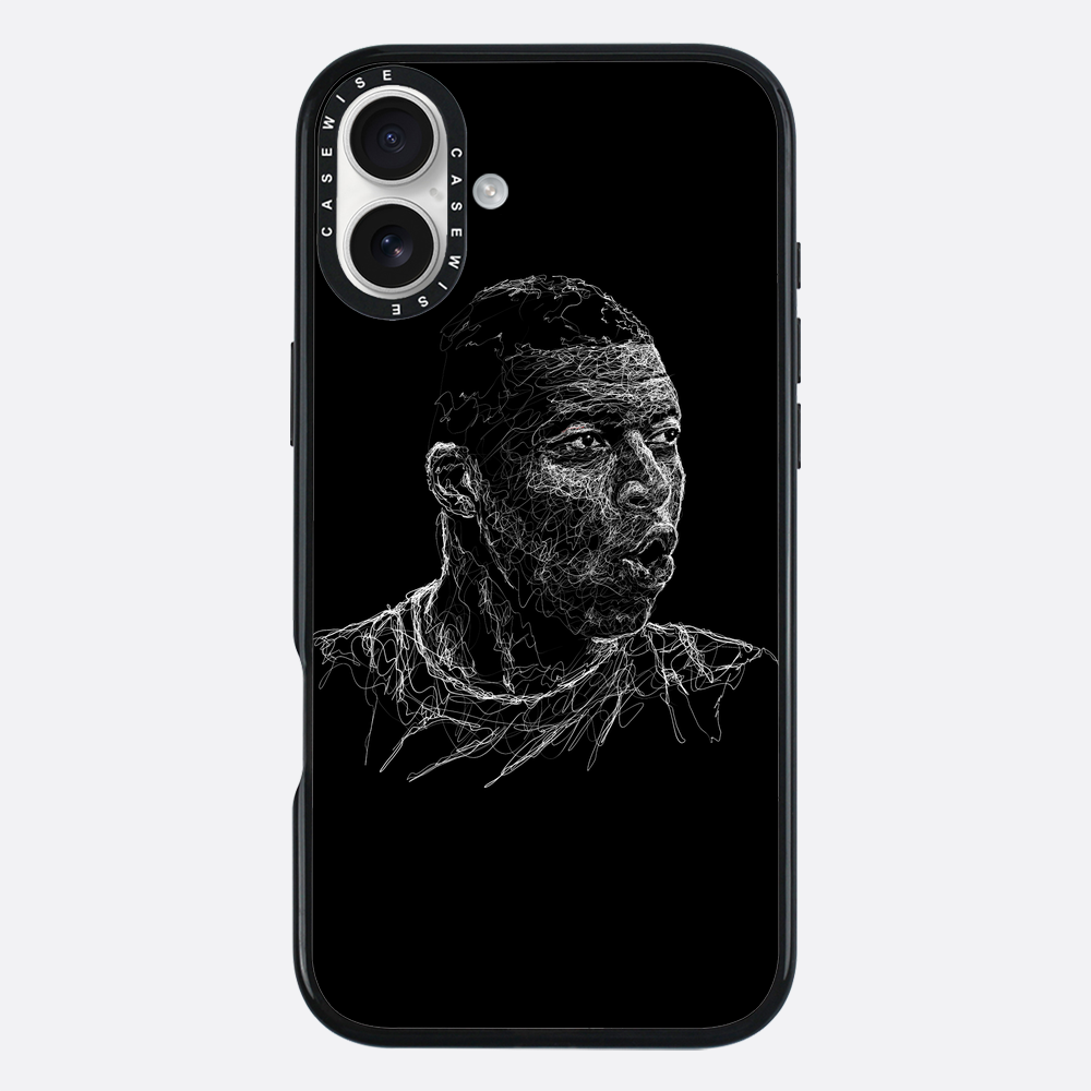 digital scribble art design inspired by kylian mbappe - Etui