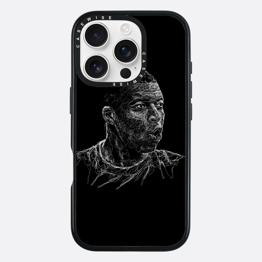digital scribble art design inspired by kylian mbappe - Etui