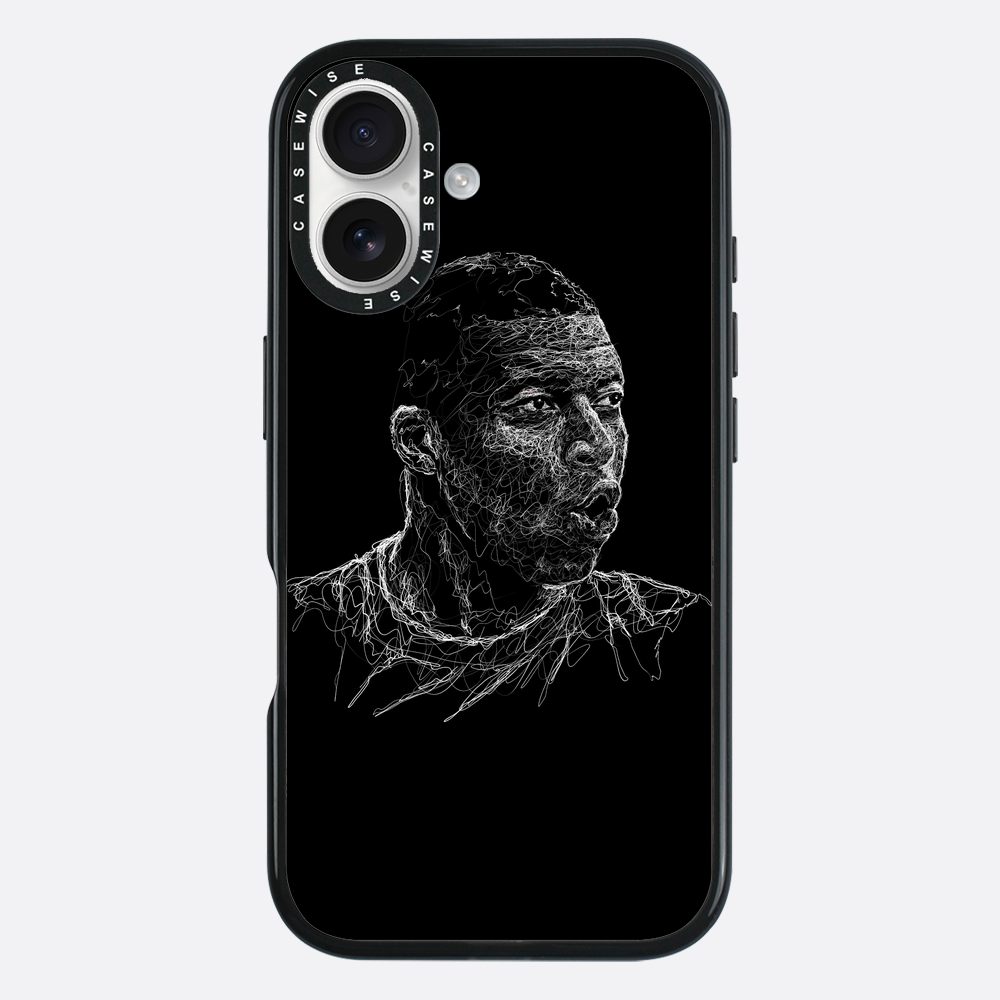 digital scribble art design inspired by kylian mbappe - Etui