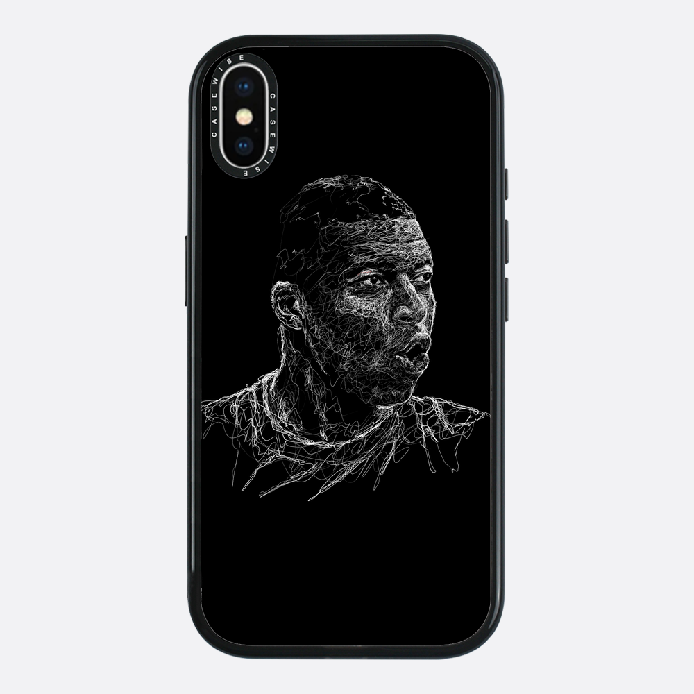 digital scribble art design inspired by kylian mbappe - Etui