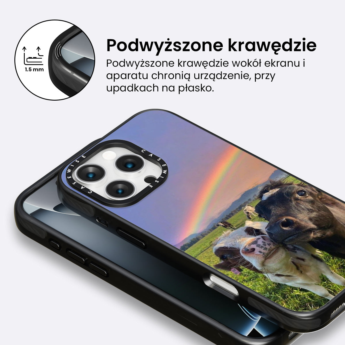 Tęczowe Krowy - Etui