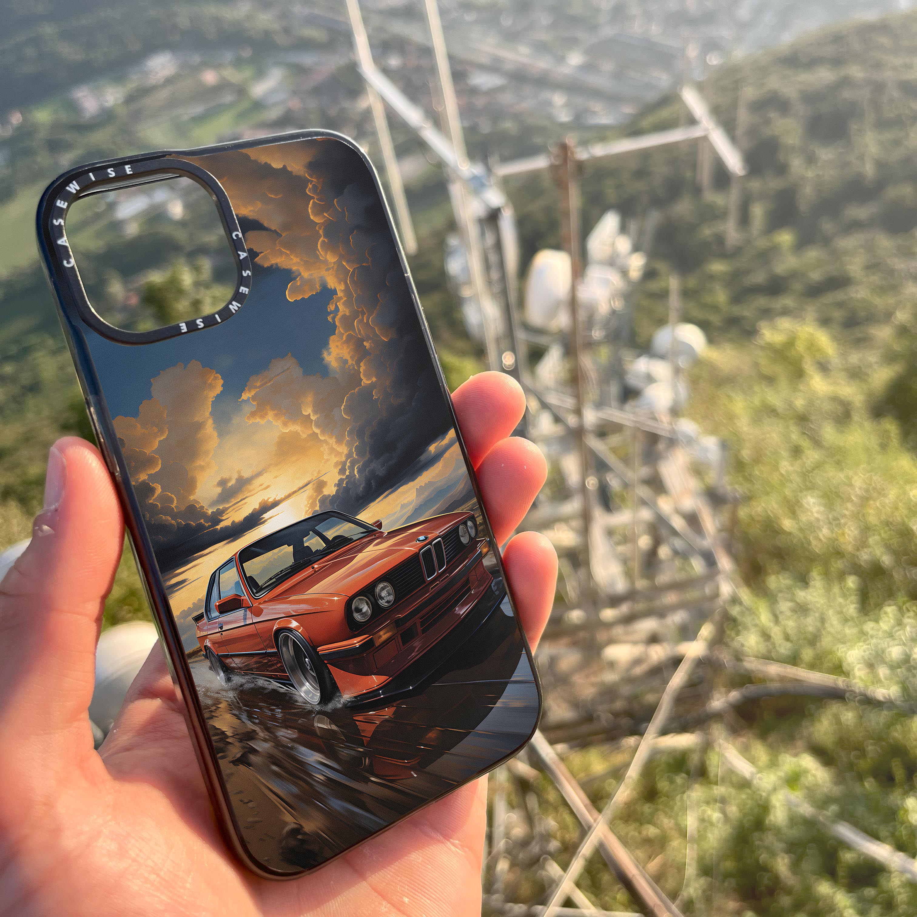 BMW M3 E30 Sunset Painting - Etui