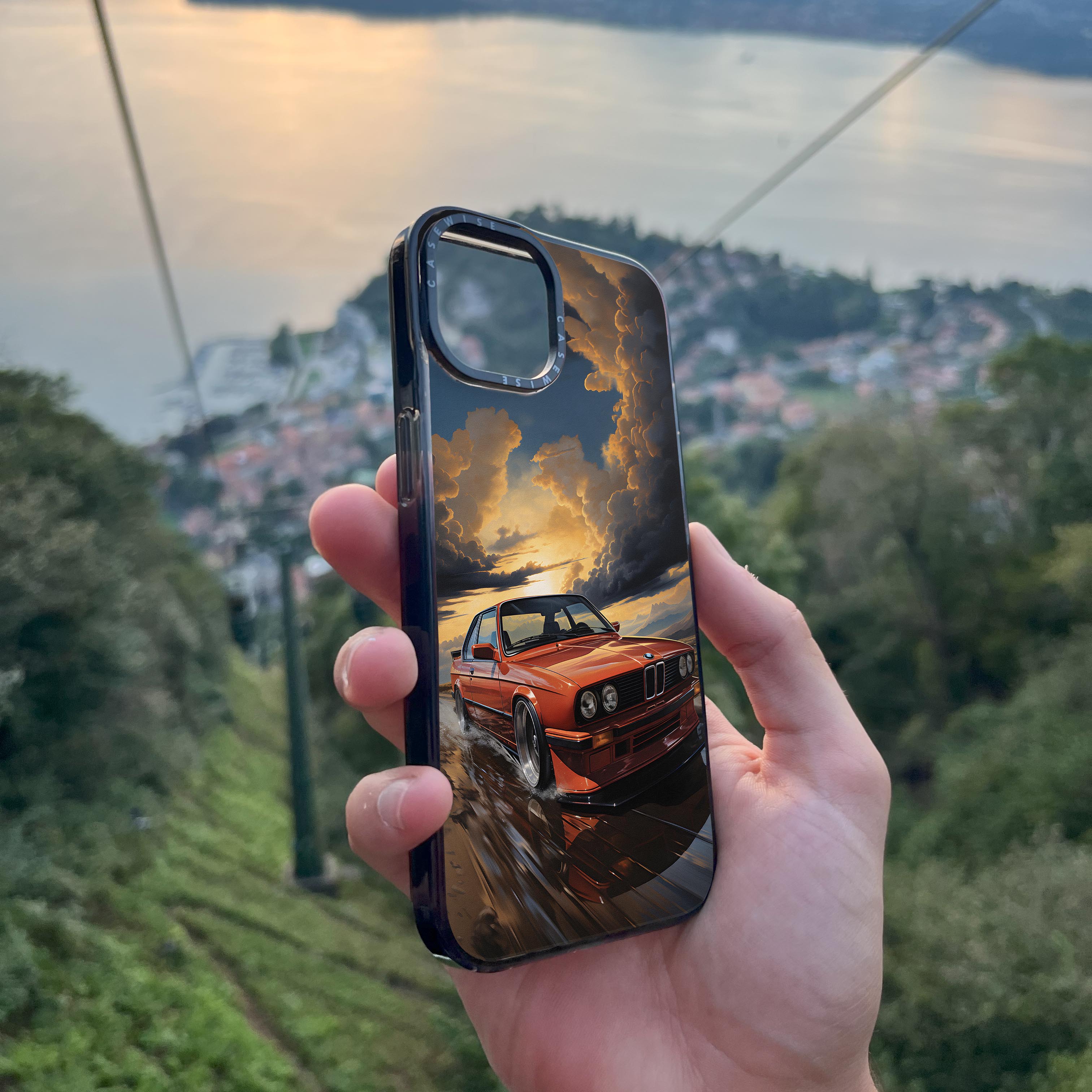 BMW M3 E30 Sunset Painting - Etui