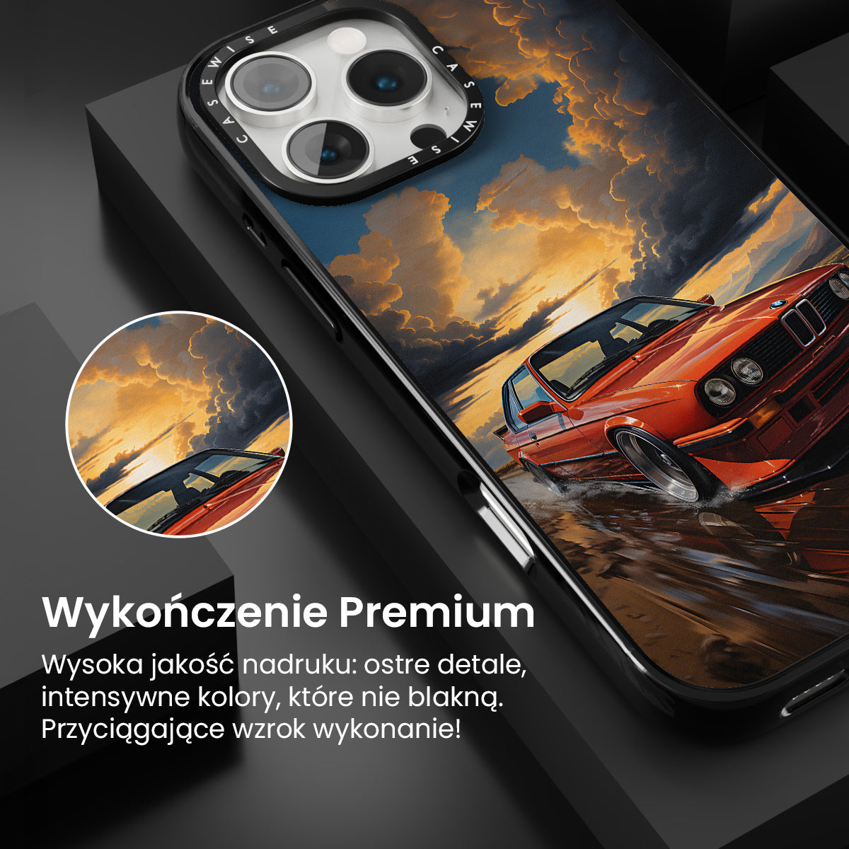 BMW M3 E30 Sunset Painting - Etui
