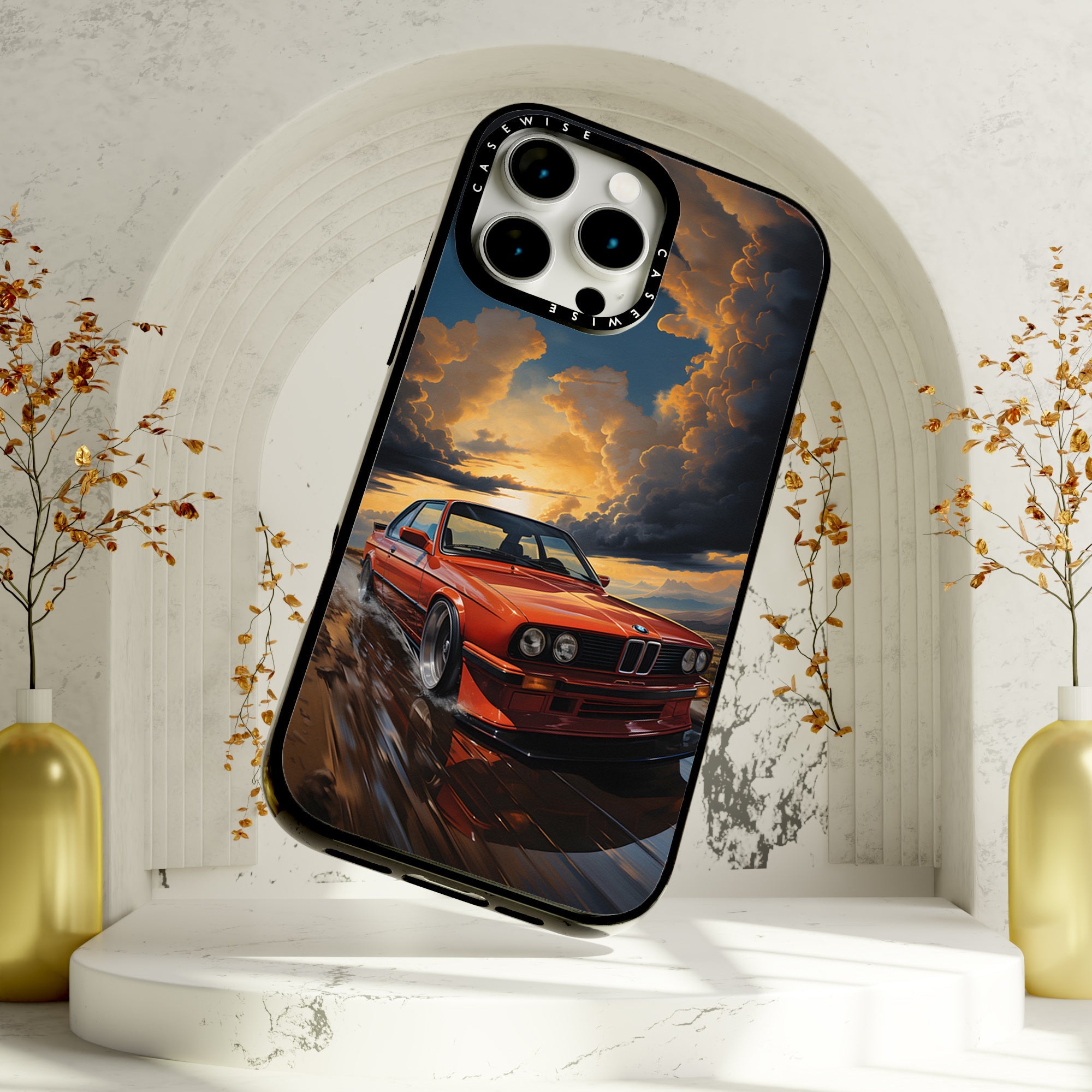 BMW M3 E30 Sunset Painting - Etui