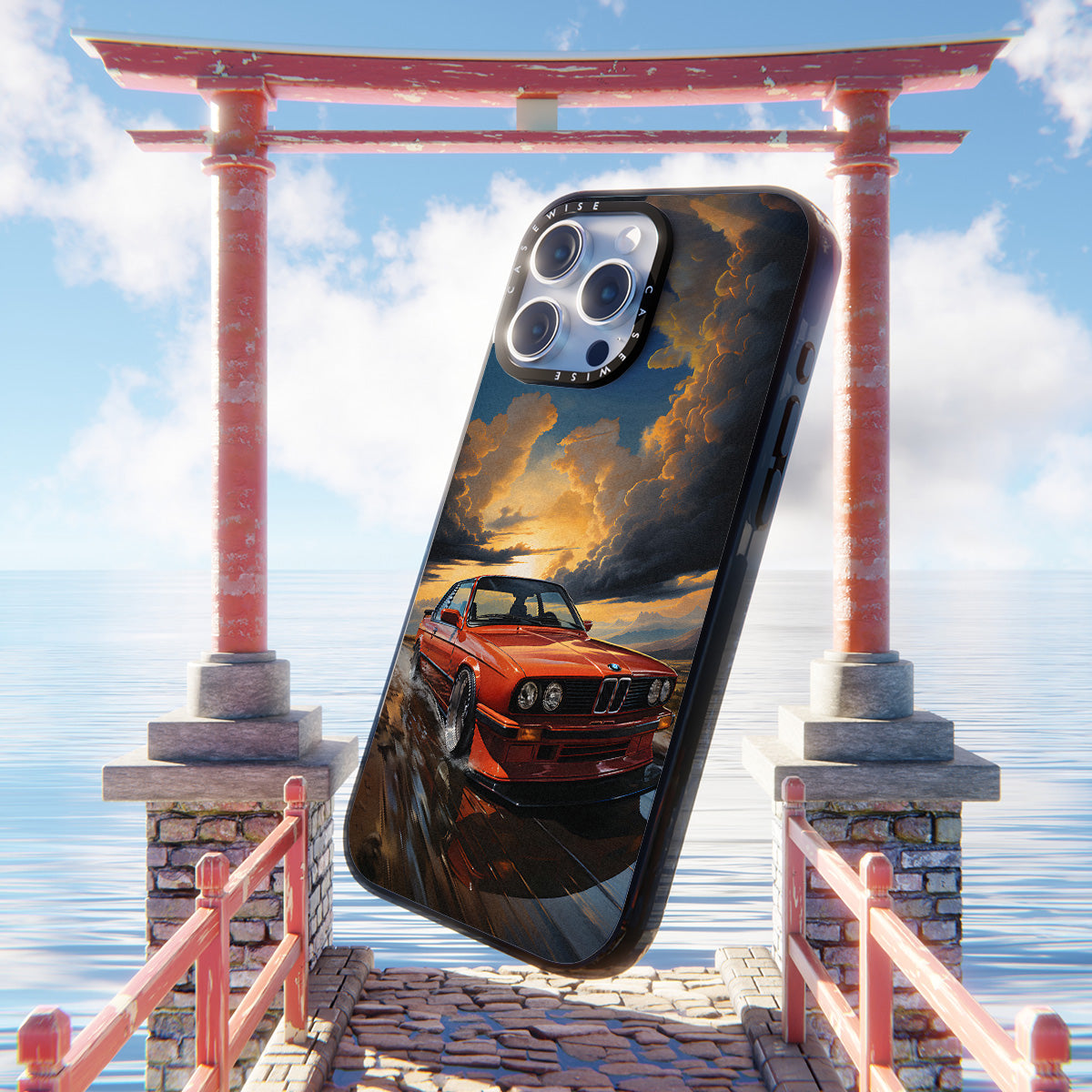 BMW M3 E30 Sunset Painting - Etui