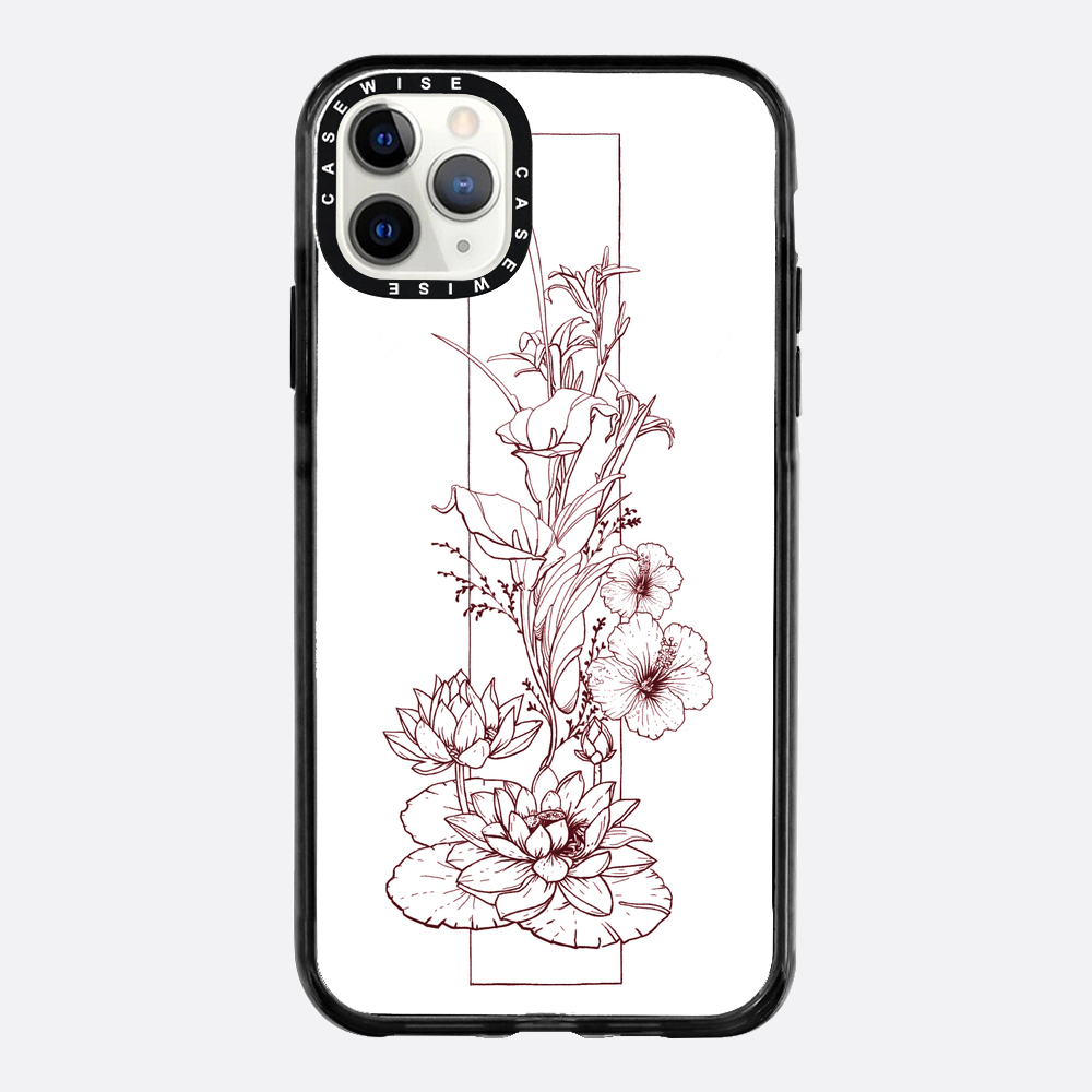 Kompozycja kwiatowa - linia - Etui