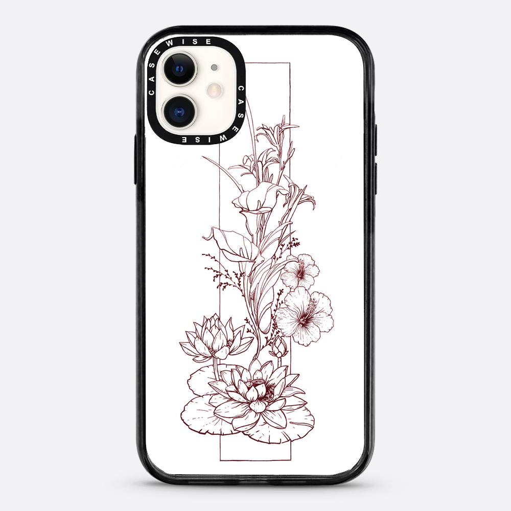 Kompozycja kwiatowa - linia - Etui