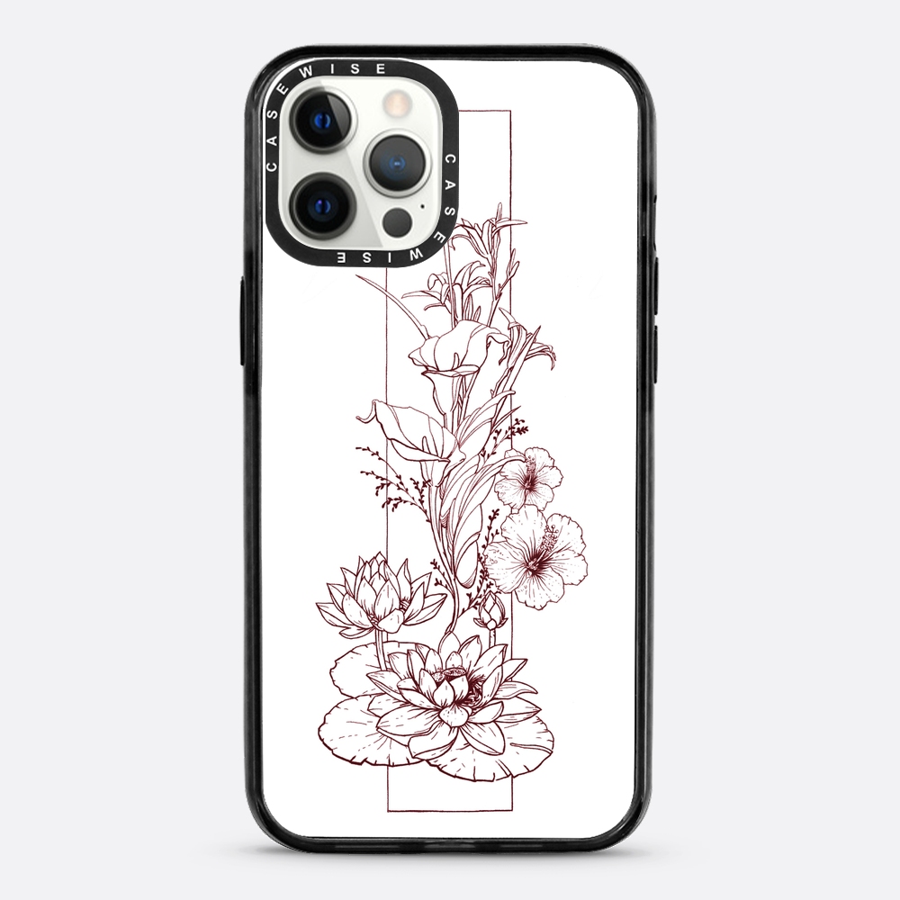Kompozycja kwiatowa - linia - Etui