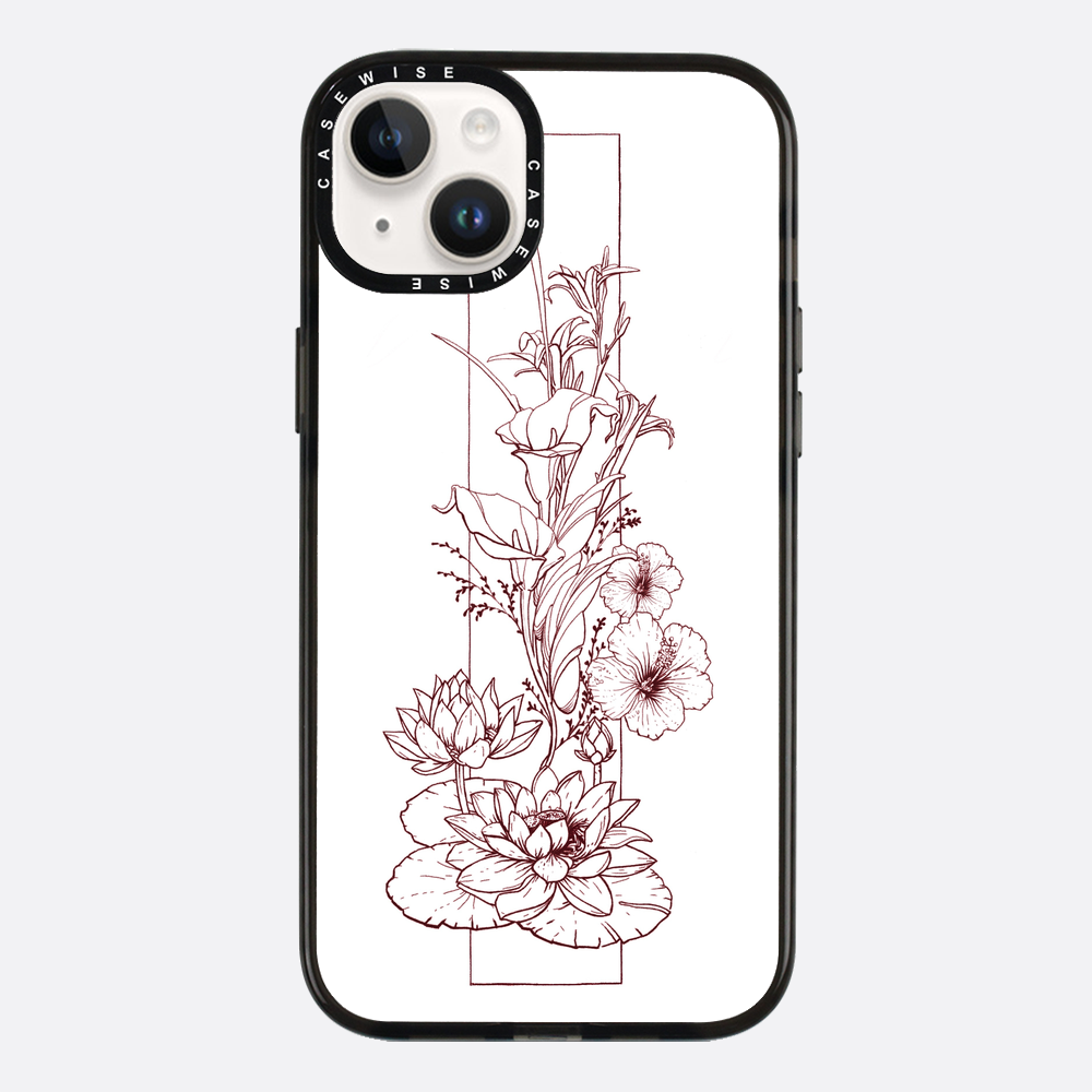 Kompozycja kwiatowa - linia - Etui