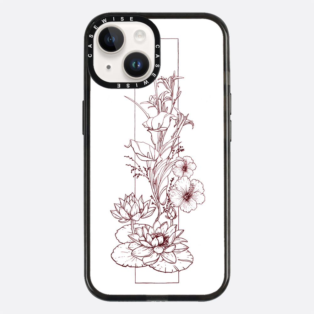 Kompozycja kwiatowa - linia - Etui