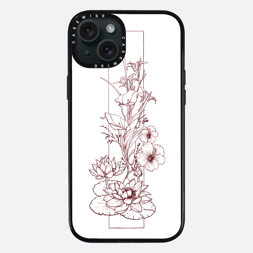 Kompozycja kwiatowa - linia - Etui