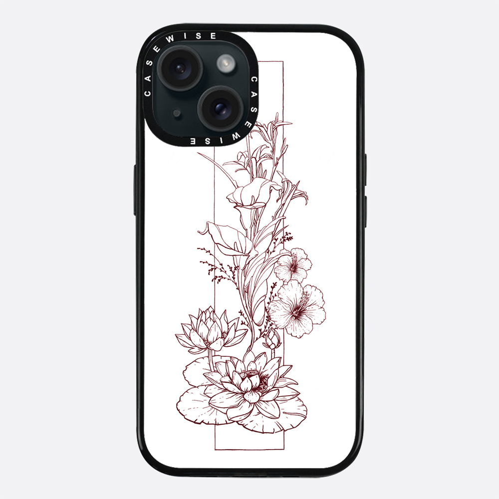 Kompozycja kwiatowa - linia - Etui