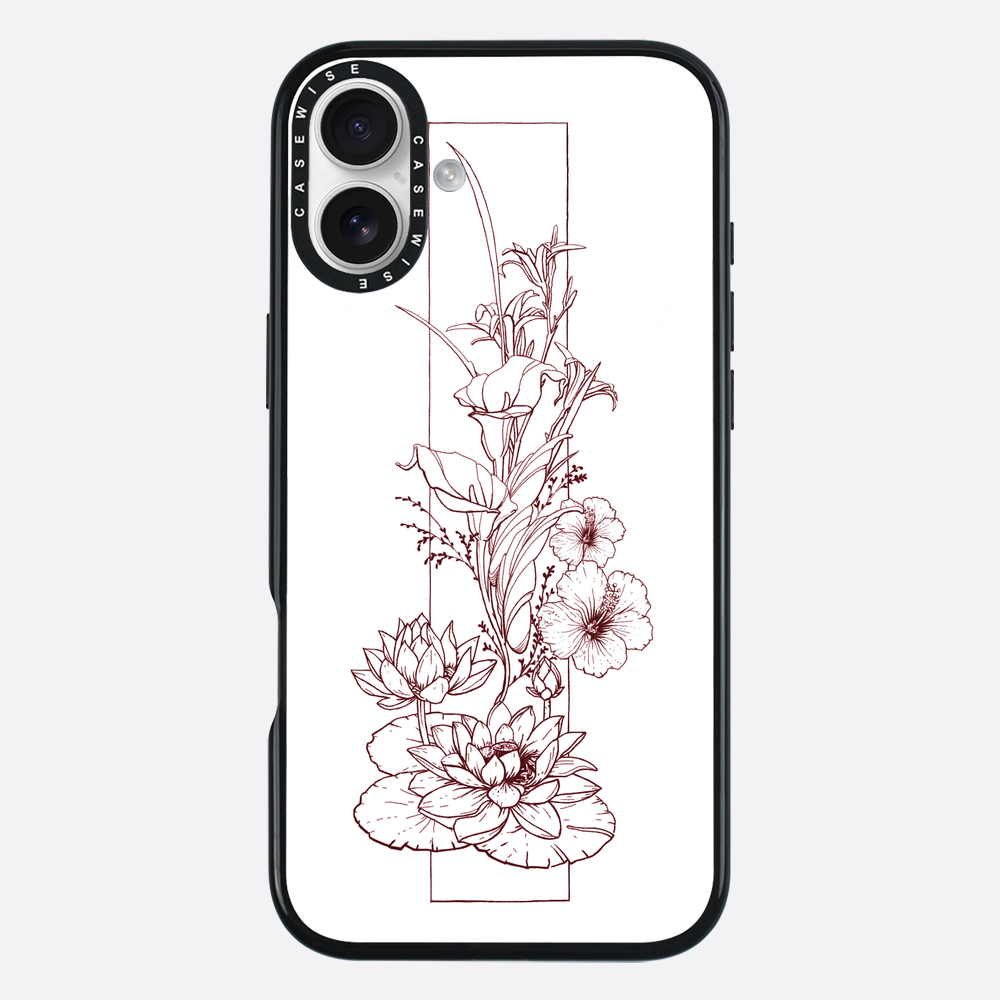 Kompozycja kwiatowa - linia - Etui