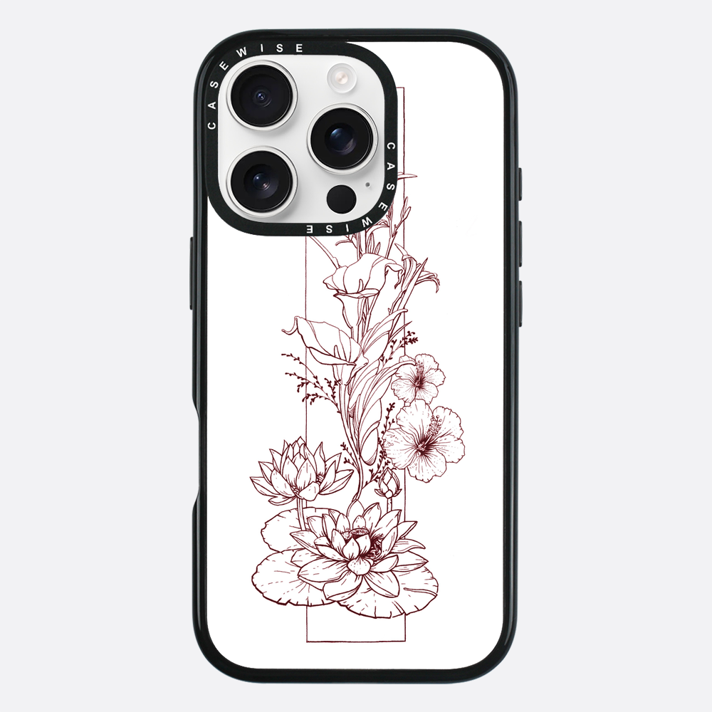 Kompozycja kwiatowa - linia - Etui