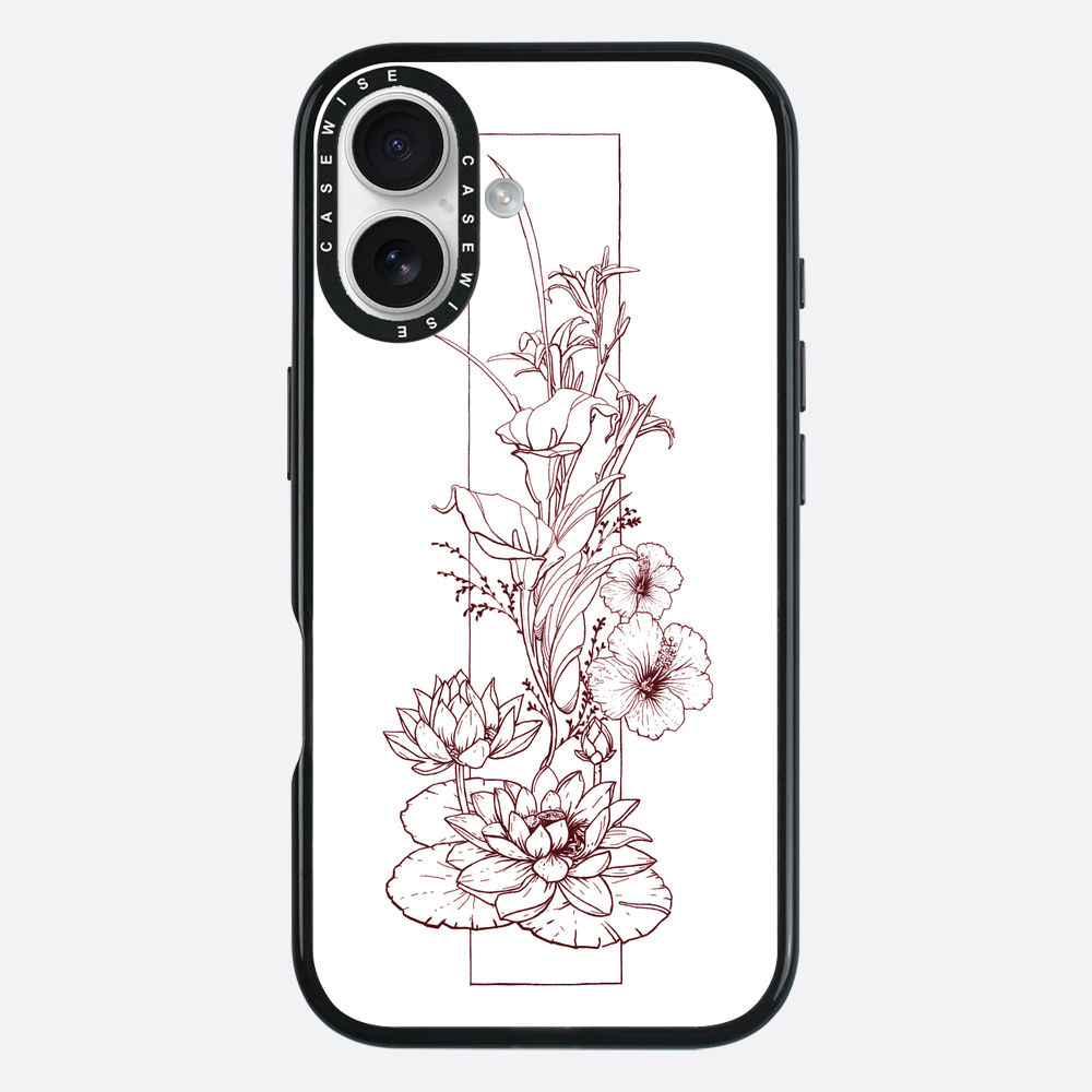 Kompozycja kwiatowa - linia - Etui