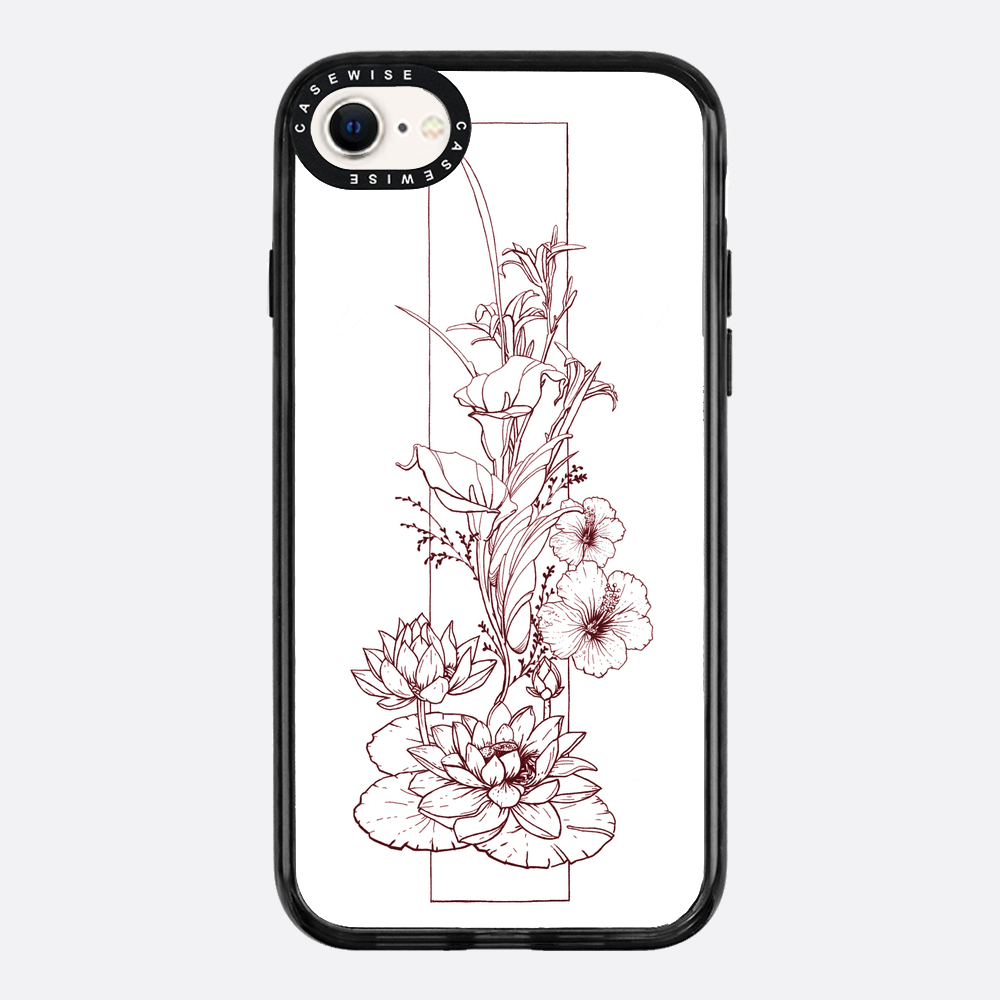 Kompozycja kwiatowa - linia - Etui