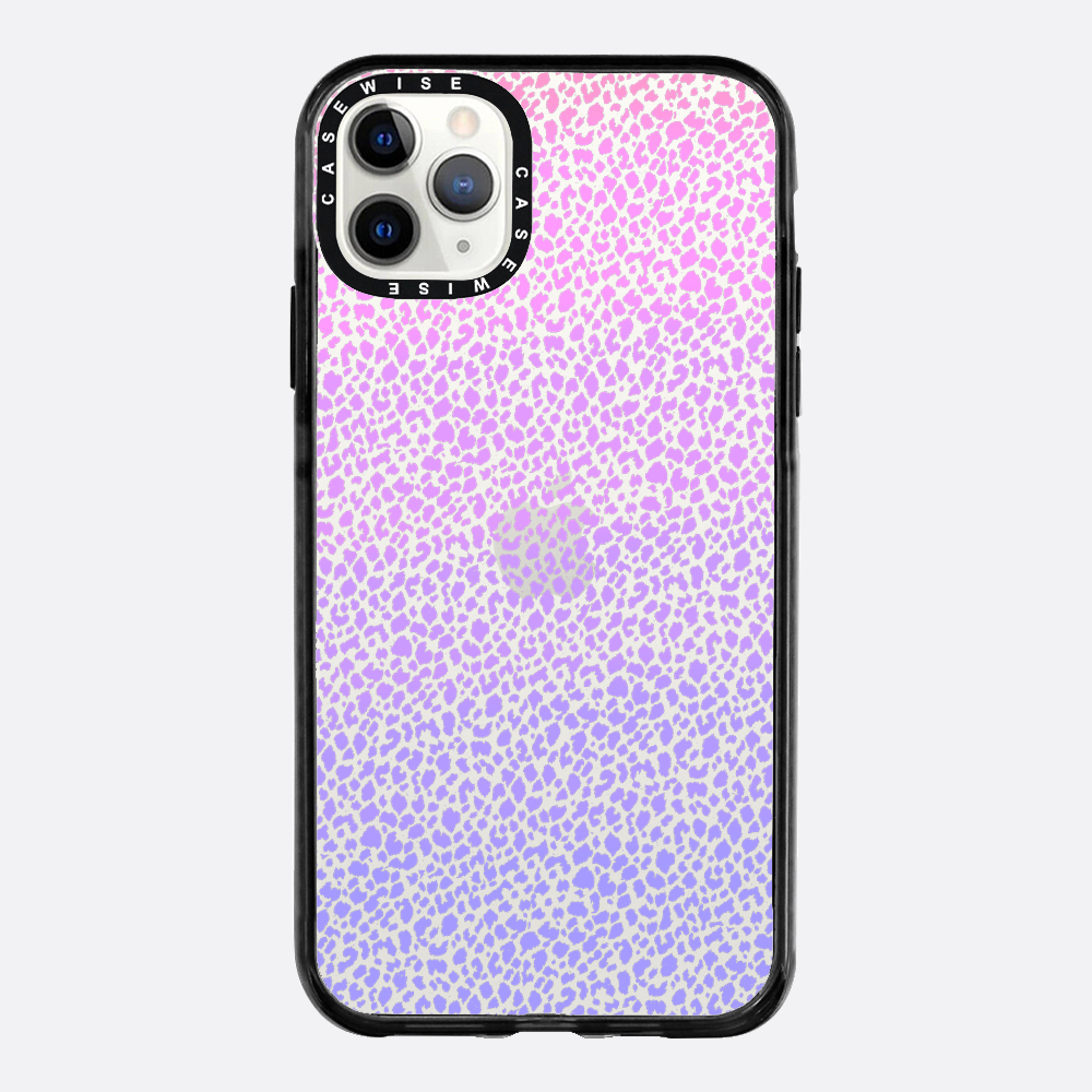 Fioletowy Panterkowy Ombré - Etui