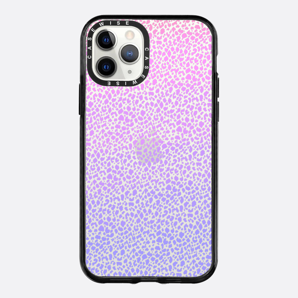 Fioletowy Panterkowy Ombré - Etui