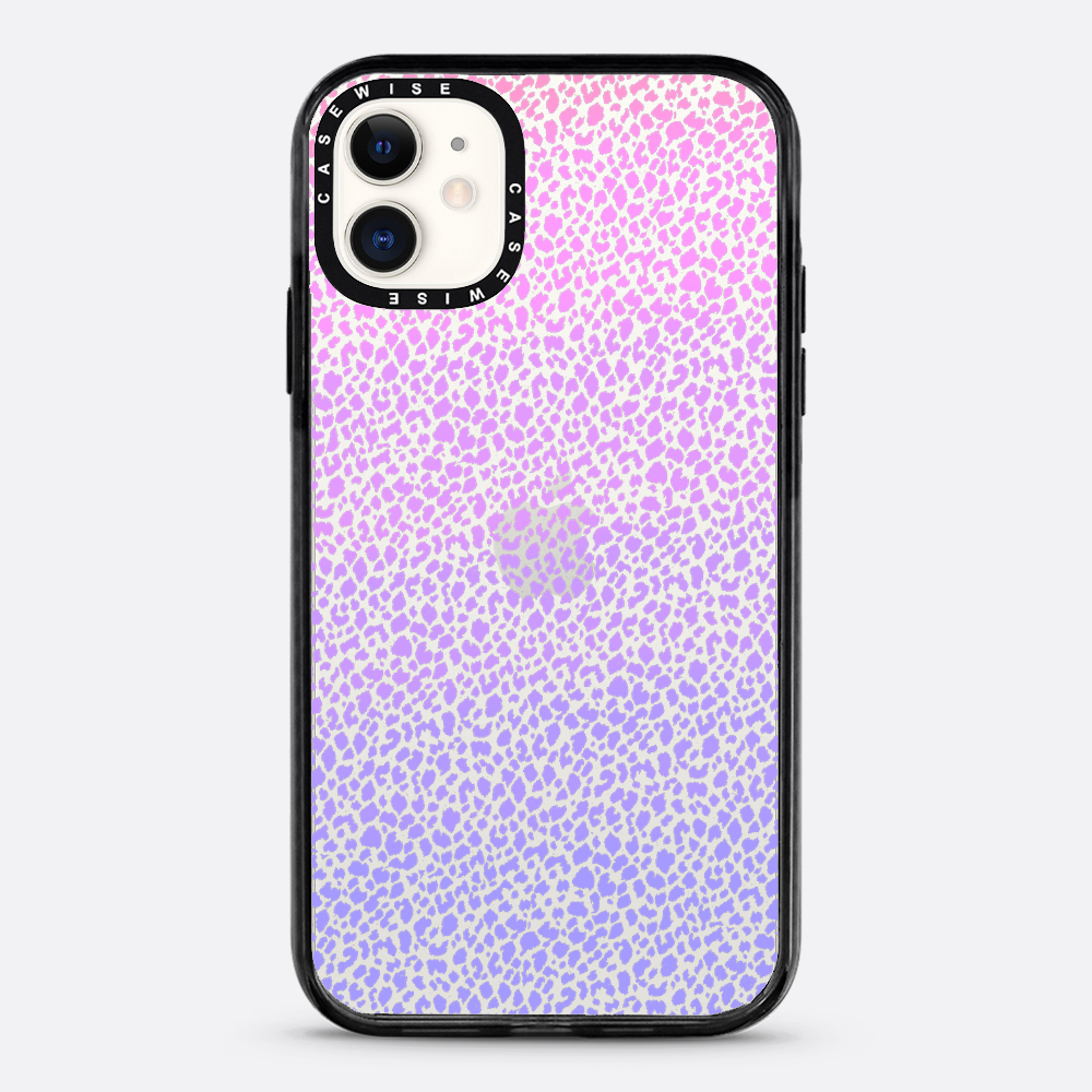 Fioletowy Panterkowy Ombré - Etui