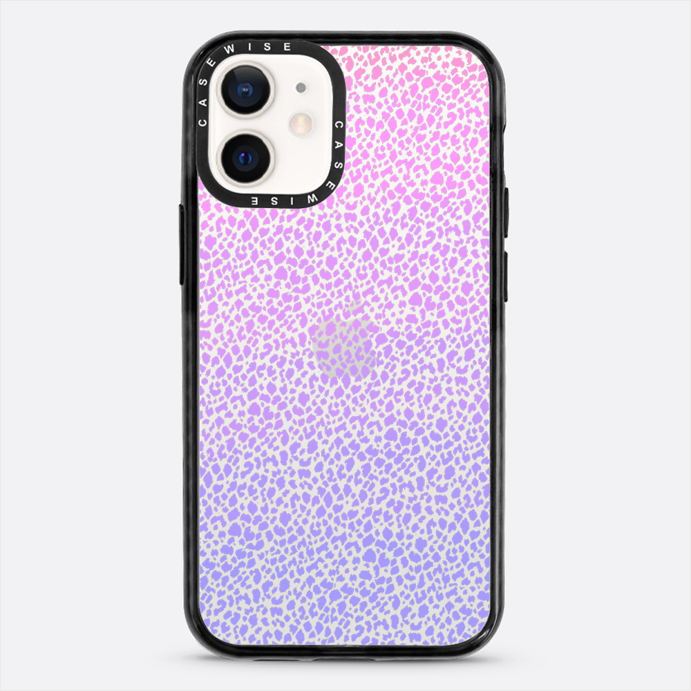 Fioletowy Panterkowy Ombré - Etui